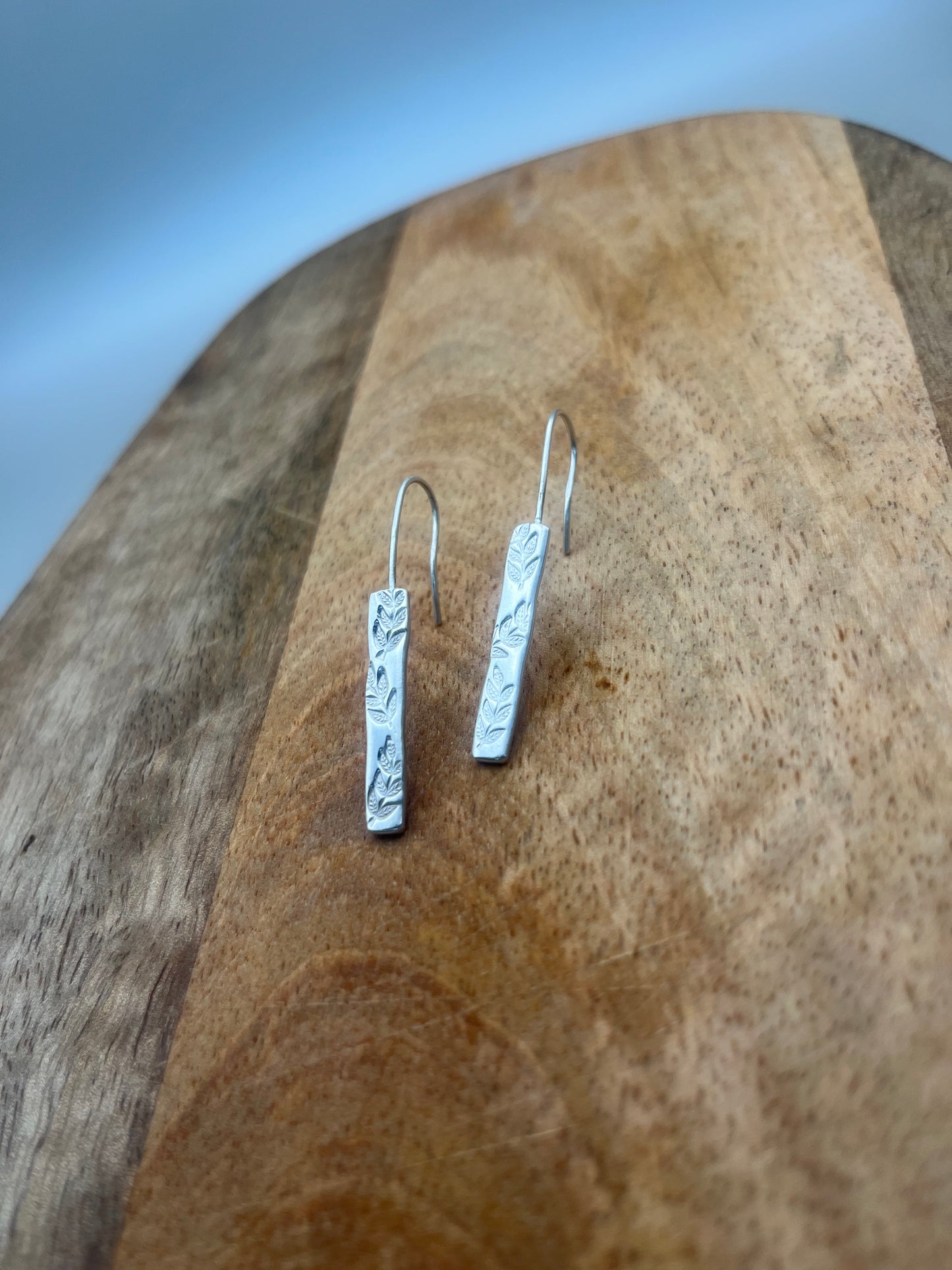 Leaf Sterling Silver Earrings