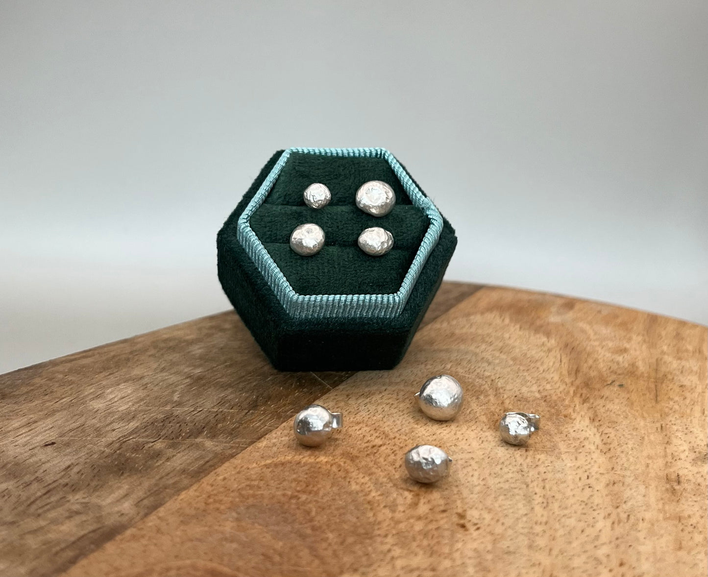 Moon Sterling Silver Studs